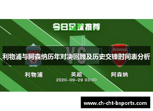 利物浦与阿森纳历年对决回顾及历史交锋时间表分析